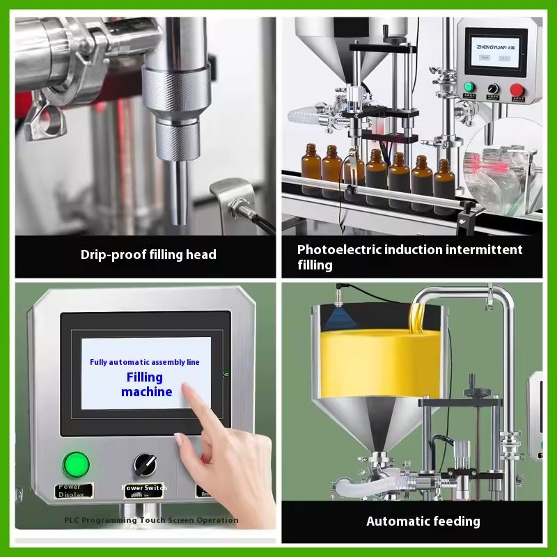 การทํางานง่าย ปั๊มหมุนเซอร์โวตามอัตโนมัติเต็ม เครื่องเติมน้ํายาพาสต์สําหรับน้ําผึ้ง น้ํามันถั่วเหลว viscous Ketchup