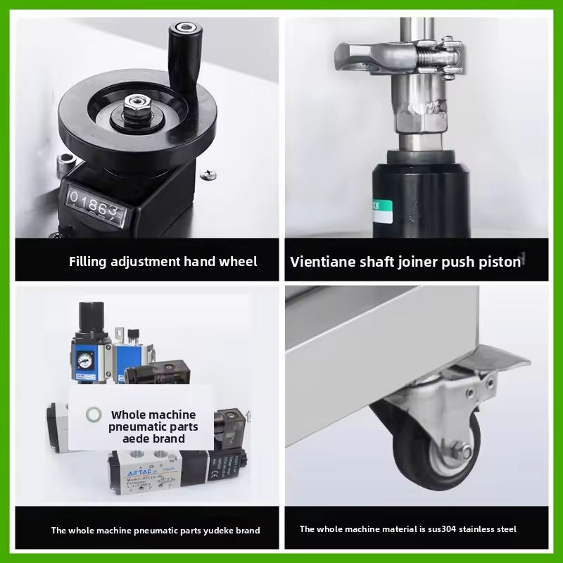 การทํางานง่าย ปั๊มหมุนเซอร์โวตามอัตโนมัติเต็ม เครื่องเติมน้ํายาพาสต์สําหรับน้ําผึ้ง น้ํามันถั่วเหลว viscous Ketchup