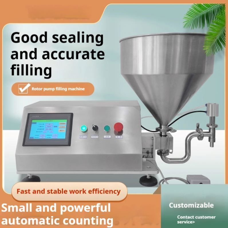 เครื่องบรรจุน้ํามันมะเขือเทศอาหารหมุนหมุน ปั๊มบรรจุหลอดช็อคโกแลต เครื่องบรรจุน้ํามันถั่ว เครื่องบรรจุครีมเครื่องสําอาง