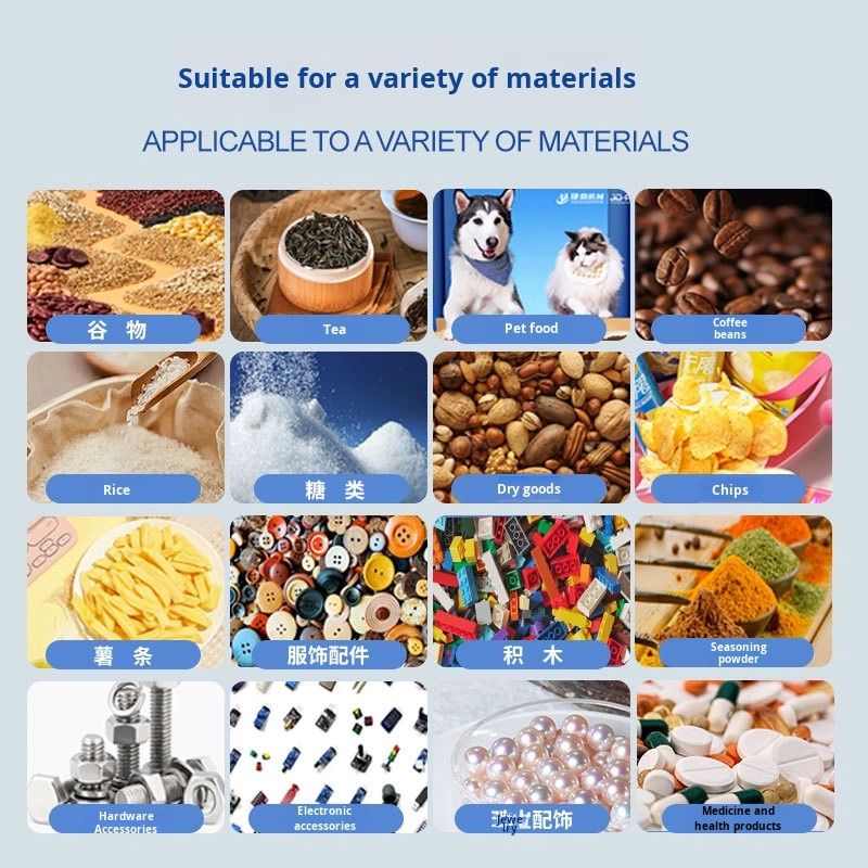 เครื่องอาหารไฟฟ้าอัตโนมัติเต็ม กระเป๋าเมล็ดเมล็ดเมล็ดถั่วชา อาหารปริมาณ กระเป๋าซิปเปอร์สําหรับกระเป๋าที่ทําขึ้นก่อน พลาสติก