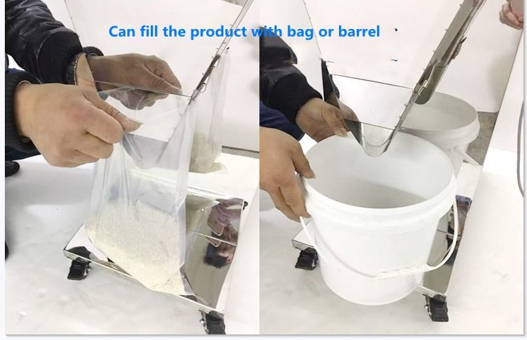 เครื่องเติมผงขนาดเล็ก 5 กิโลกรัม เครื่องเติมผงชั่งสกรูสําหรับนม/กาแฟ/โปรตีนปุ๋ย