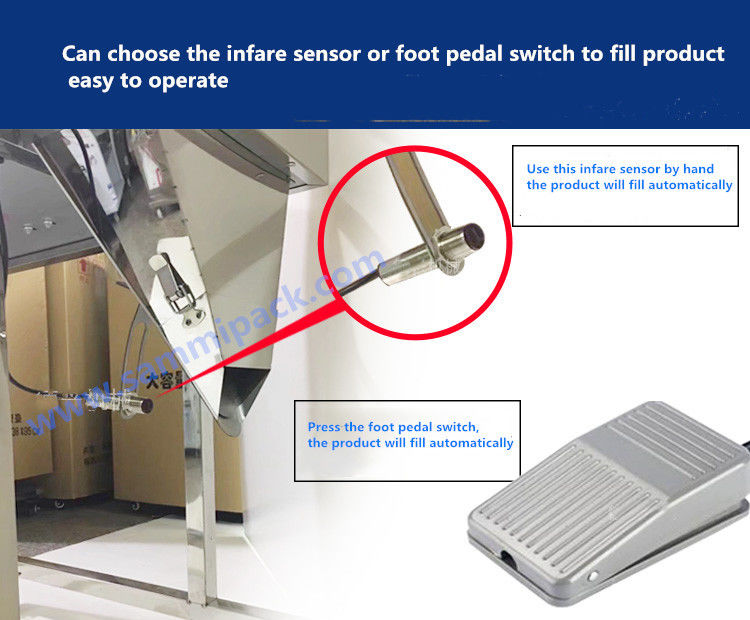เครื่องเติมผงขนาดเล็ก 5 กิโลกรัม เครื่องเติมผงชั่งสกรูสําหรับนม/กาแฟ/โปรตีนปุ๋ย