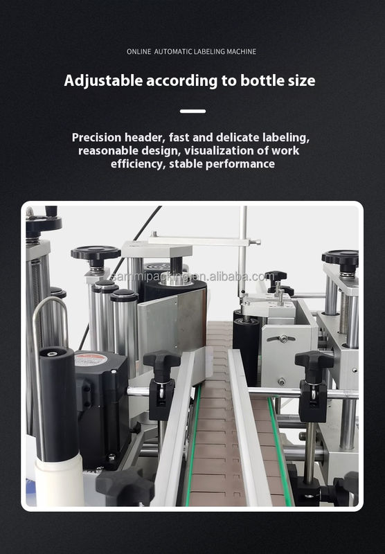 เครื่องติดฉลากอัตโนมัติไฟฟ้าความแม่นยำสูงรุ่นใหม่ปี 2025, เครื่องติดสติกเกอร์แบบมีกาวในตัวชนิดตั้งโต๊ะสำหรับขวดและกระป๋องทรงกลม