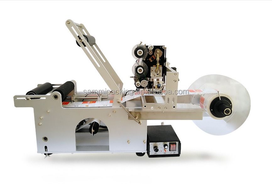 เครื่องติดฉลากขวดกลมกึ่งอัตโนมัติ, เครื่องติดฉลากพร้อมพิมพ์วันที่ผลิต, รหัสชุดการผลิต