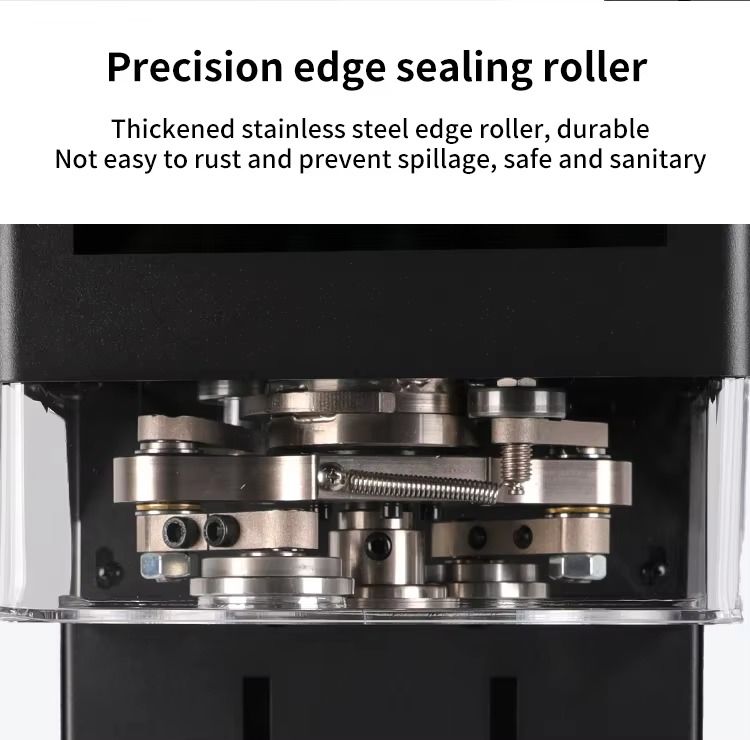 เครื่องปิดผนึกกระป๋องอัจฉริยะหน้าจอสัมผัสรุ่นใหม่ปี 2025 สำหรับสัตว์เลี้ยง/อะลูมิเนียม ประสิทธิภาพสูง เครื่องบรรจุกระป๋องสำหรับร้านชาไข่มุก