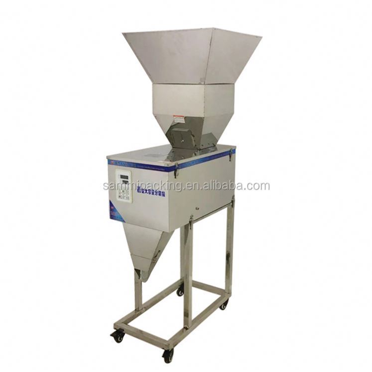 เครื่องบรรจุแบบกึ่งอัตโนมัติคุณภาพสูง 100-3000g สำหรับเม็ด/ผง/ข้าว/กาแฟ/เครื่องเทศ พร้อมกรวยขนาดใหญ่