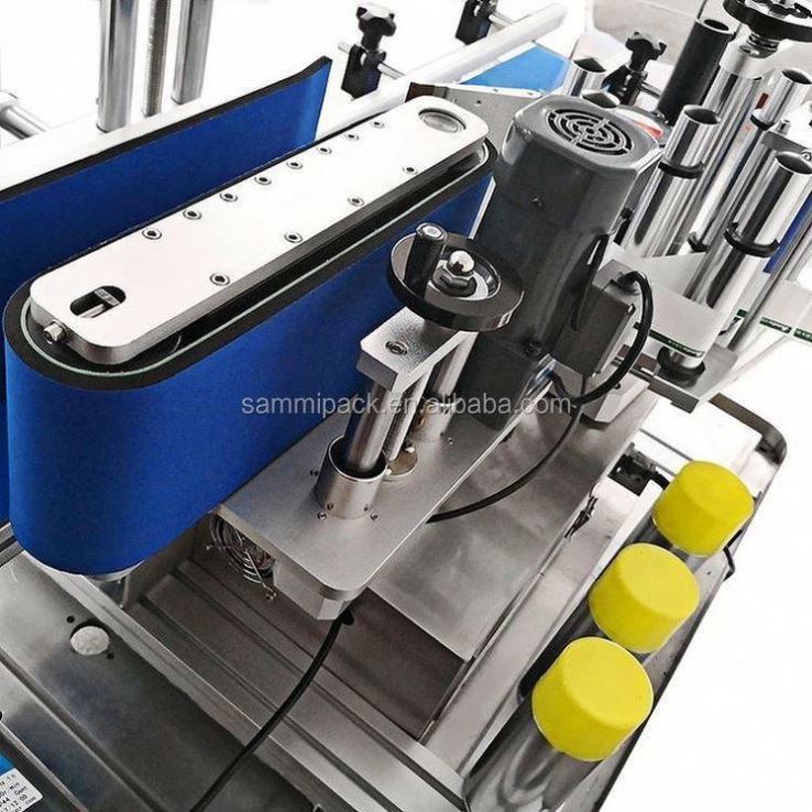 Semi-Automatic Round Bottle Labeling Machine with PLC Touch Screen and 1 Year Warranty for High Accuracy Space Saving Operation