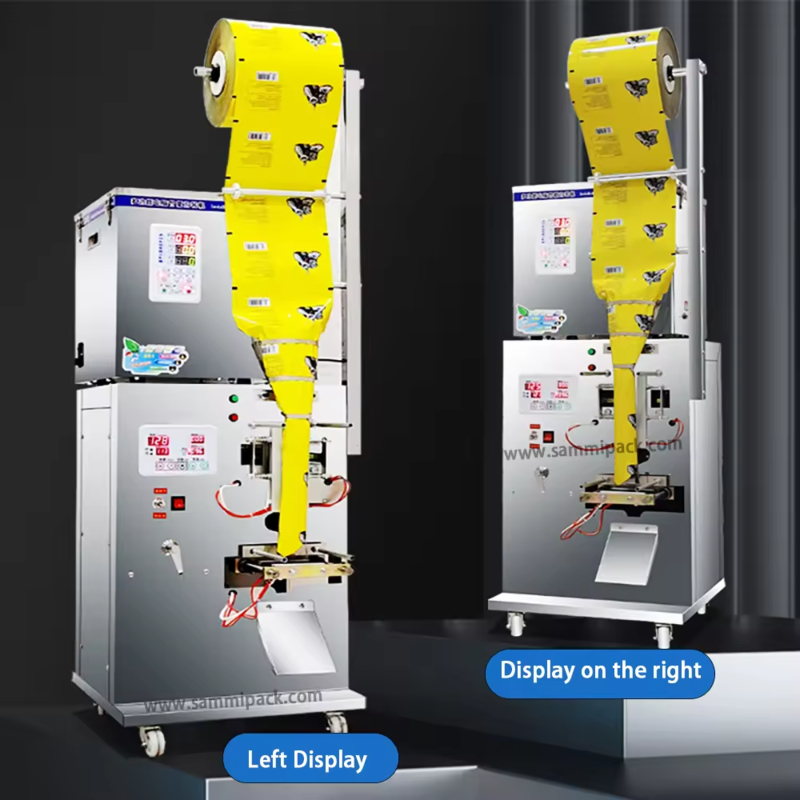 เครื่องบรรจุซองชา กาแฟ น้ำตาล แบบ 3 ด้านซีลอัตโนมัติ ใช้งานง่าย ขายดี