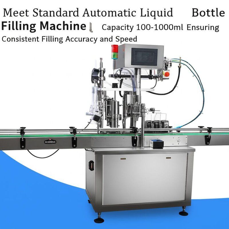 Meet Standard Automatic Liquid Bottle Filling Machine Capacity 100-1000ml Ensuring Consistent Filling Accuracy and Speed