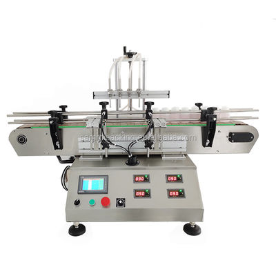 อัตโนมัติ Butter Liquid Detergent Shampoo ร่างกายโลชั่น Tabletop Linear Filling Capping Label เครื่อง