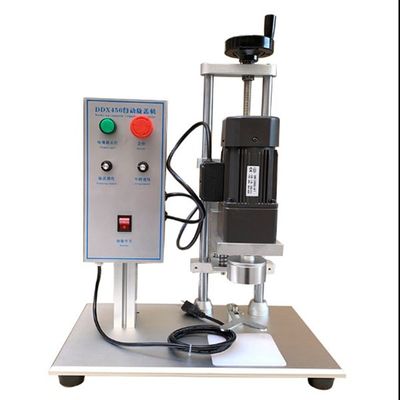 DDX-450 เครื่องปิดขวดครึ่งอัตโนมัติ สําหรับขวดแก้ว ขวดพลาสติก
