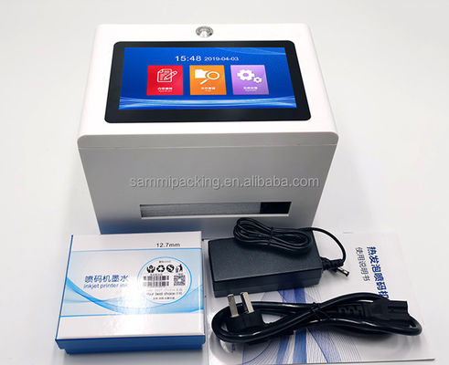 Smart Static Desktop Touch Screen Inkjet Printer สําหรับขวด สําหรับสแตมป์ วันหมดอายุ รหัส QR ของชุด
