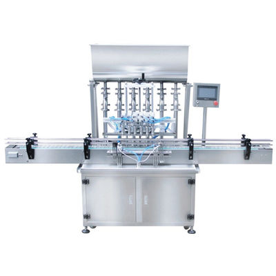อัตโนมัติ PLC พิสตัน 6 หัว เครื่องเติมขวด แชมพูซอส พาสต์ เครื่องเติมเหลว