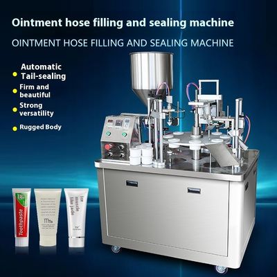 เครื่องบรรจุและปิดครีมเครื่องสําอาง ultrasonic สําหรับท่อพลาสติก
