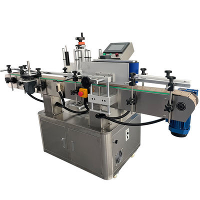 อัตโนมัติกล่องกลมสติ๊กเกอร์สติ๊กเกอร์กระป๋องเครื่องดื่ม Label Applicator เครื่องเครื่องสําอาง