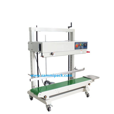 เครื่องประทับแผ่นแน่นต่อเนื่องไฟฟ้าสําหรับอาหาร / เครื่องดื่ม ถุงพลาสติก