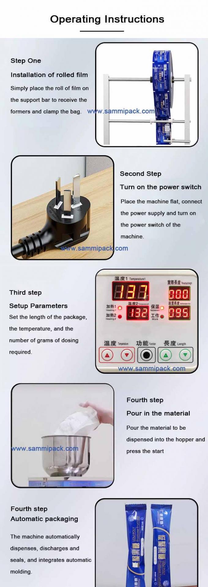 เครื่องบรรจุผงชาพร้อมวัสดุบรรจุภัณฑ์กระดาษ น้ำหนักรวมเดี่ยว 120.000 กก. พร้อมเครื่องพิมพ์วันที่แบบ Hot Stamp 6