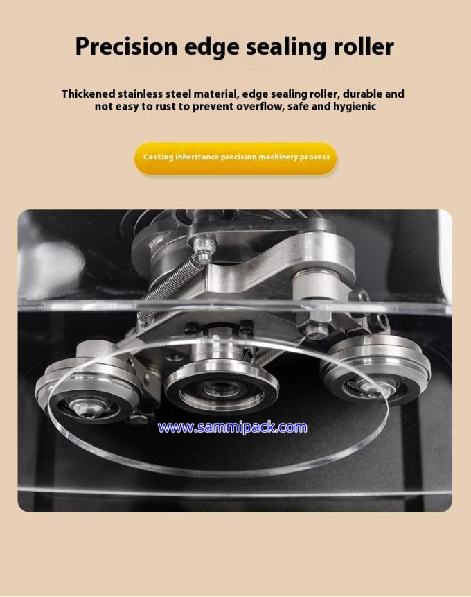 เครื่องซีลฝาแก้วชาไข่มุก อัตโนมัติ สำหรับกระป๋อง PET / โซดา สำหรับร้านชานม บรรจุภัณฑ์น้ำผลไม้ กาแฟ ระดับกึ่งอัตโนมัติ 2