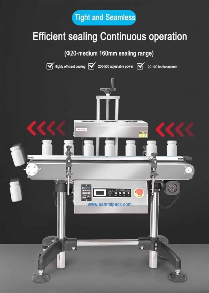 อัตโนมัติต่อเนื่อง กระป๋องพลาสติก ปิดความร้อน อิเล็กทรอนิกส์อินดูชั่น อลูมิเนียมฟอยล์ ปิดเครื่องจักร 3