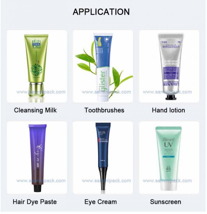 เครื่องปิดท่อพลาสติก เครื่องชามพู เครื่องเติมน้ํายาฟัน ครีมมือ เครื่องเติมน้ํายา 3