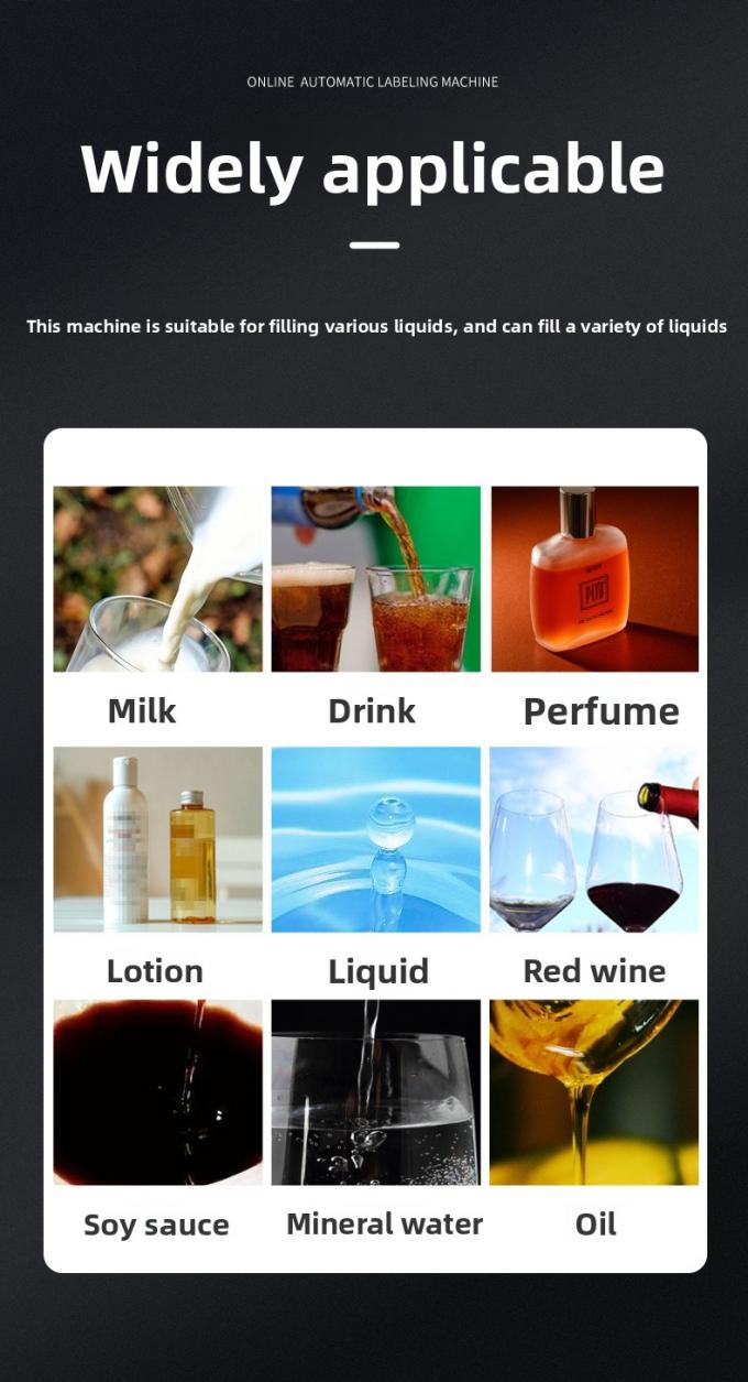 เครื่องบรรจุและปิดฝาของเหลวแบบอัตโนมัติความเร็วสูง 4 หัวปั๊มแม่เหล็กสำหรับน้ำและเครื่องดื่มบรรจุและปิดฝาอัตโนมัติ 5