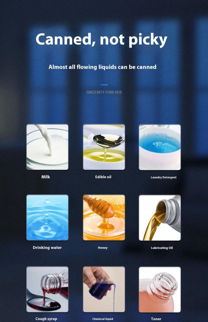 เครื่องเติมของเหลว Desktop อัตโนมัติ น้ํามันอิทธิพล์ขนาดเล็ก น้ําหอม กระป๋องน้ําเหลว เติมปิดและเครื่องหมายเครื่อง 4 หัว 2