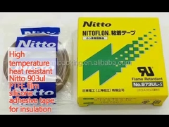 เทปเลสซิลิโคนกันความร้อนอุณหภูมิสูง Nitto 903ul PTFE film สําหรับการกันความร้อน